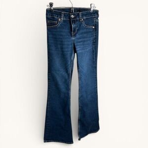H&M‎ Divided Women Blue Wash Mid Rise Flare Jeans Size 2